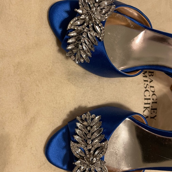 Badgley Mischka blue high heels - Picture 2 of 5